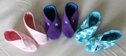 Kit's Crafts - Fabric Baby Booties