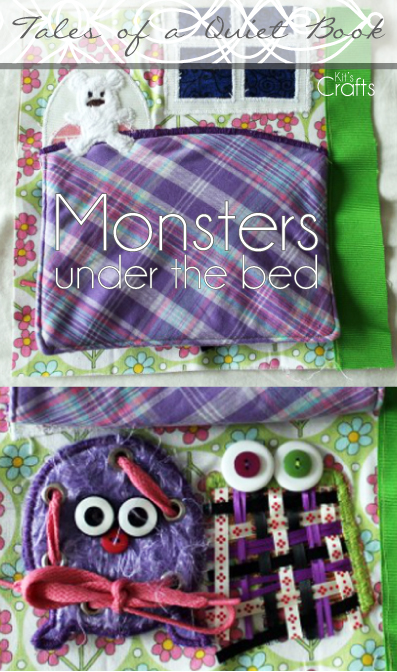 Kit's Crafts - Quiet Book, Monsters Under the Bed