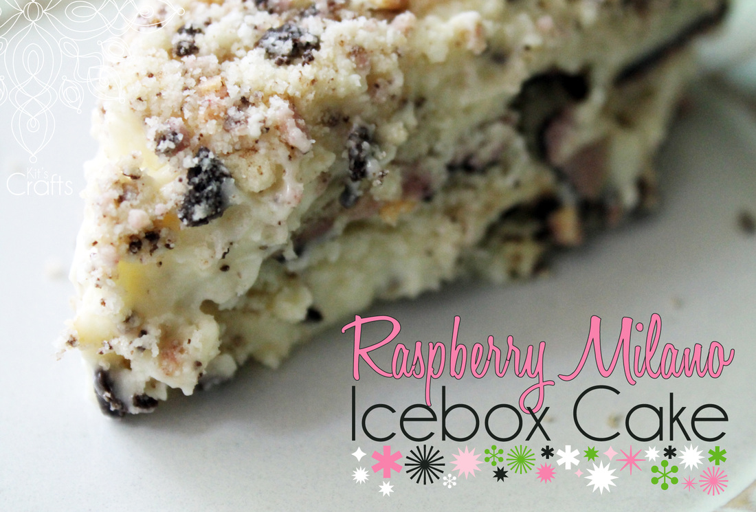 Kit's Crafts - Raspberry Milano Icebox Cake #recipe