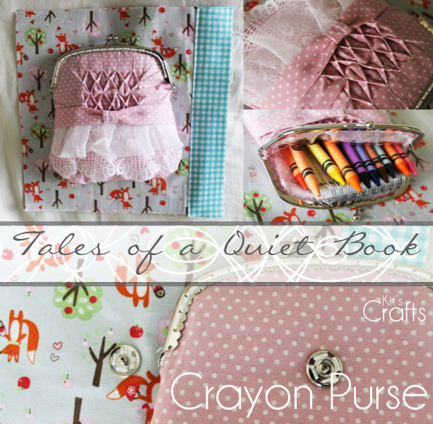 Kit's Crafts - Quiet Book, Crayon Purse
