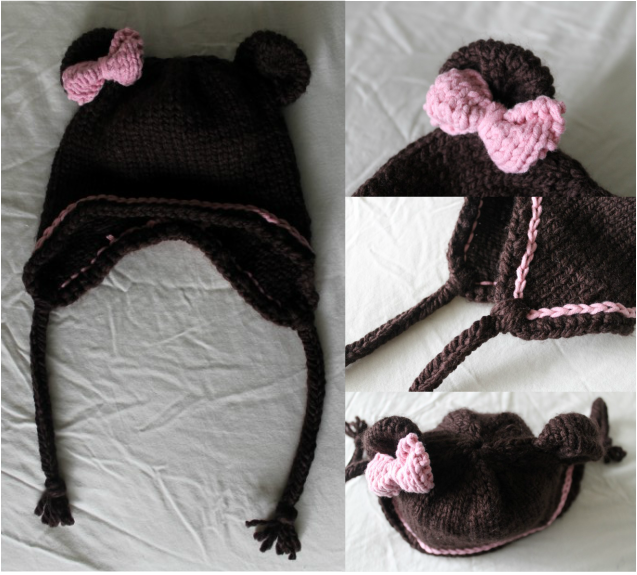Kit's Crafts - Baby Bear hat #FreeKnitPattern