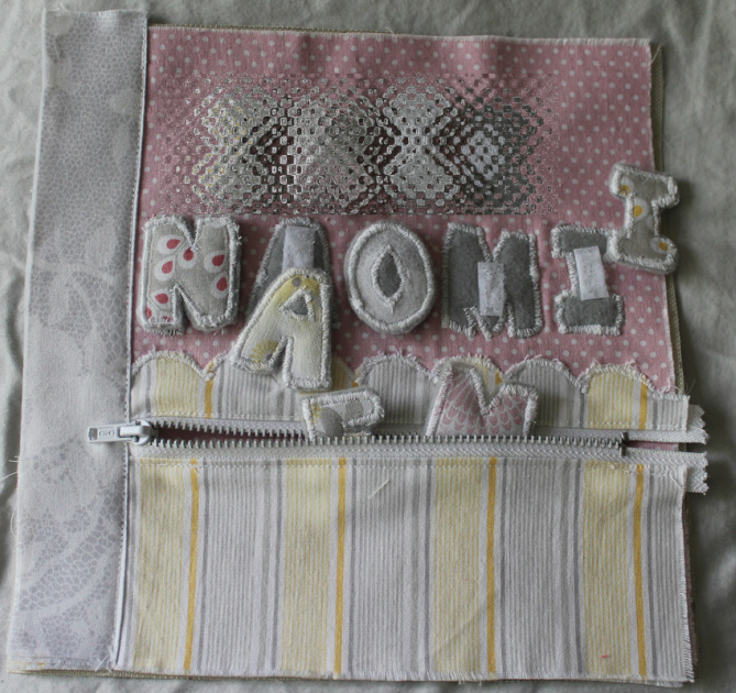 Kit's Crafts - Quiet Book Name Page