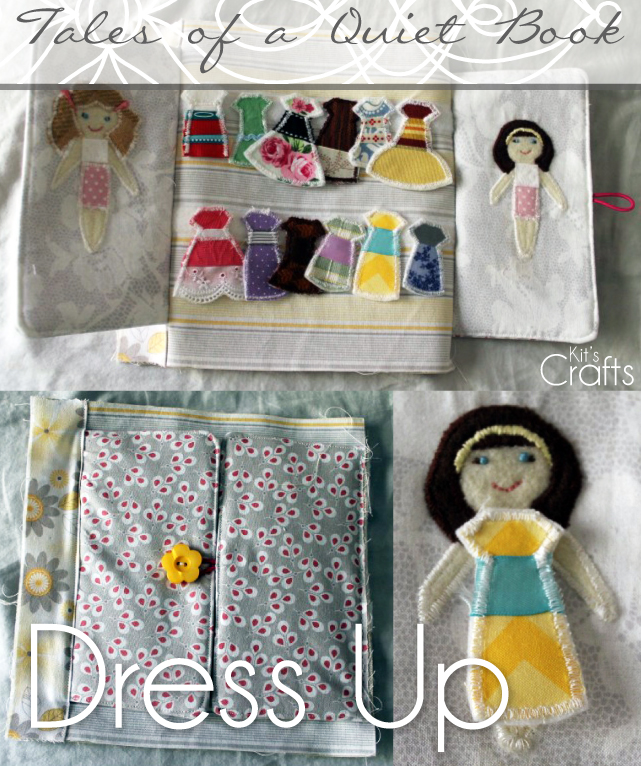 Kit's Crafts - Quiet Book, Dress Up Page