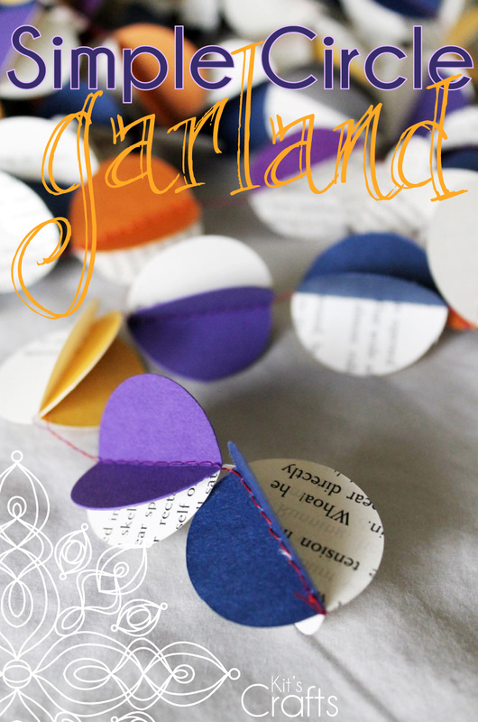 Kit's Crafts - Simple Circle Garland