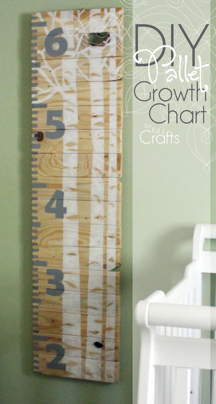 Kit's Crafts - #DIY Pallet Growth Chart