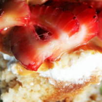 Kit's Crafts - Tres Leches Cake with Strawberries and Caramel Sauce