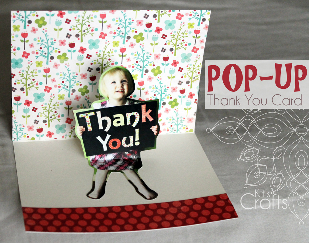 Kit's Crafts - Pop-Up Thank You Card