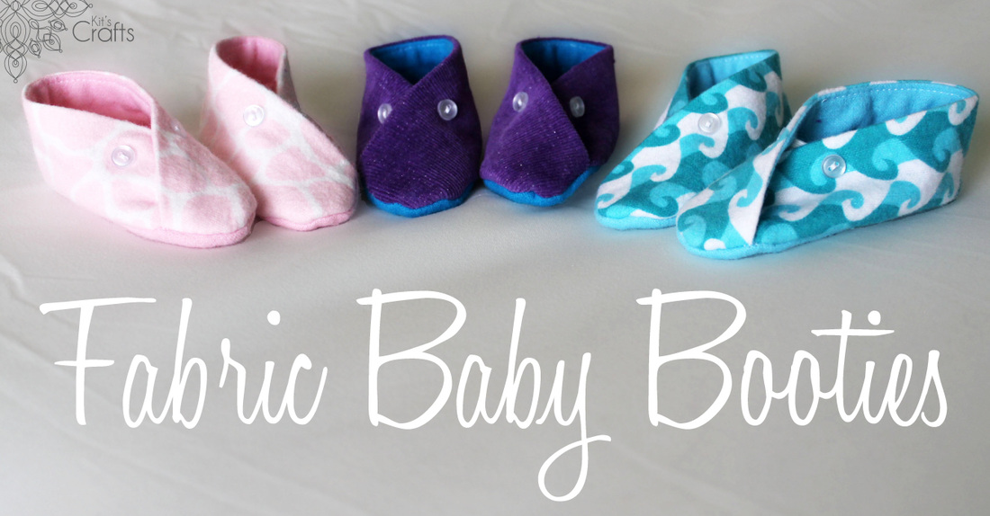 Kit's Crafts - Fabric Baby Booties