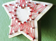 Kit's Crafts - String Art Ornament