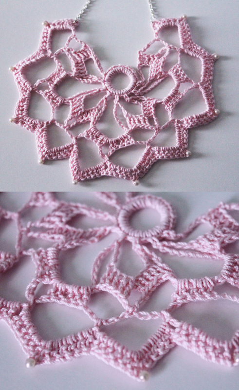 Kit's Crafts - Crochet Doily Necklace