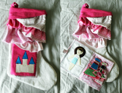 Kit's Crafts - Little Girl Asymmetrical Ruffle Stocking