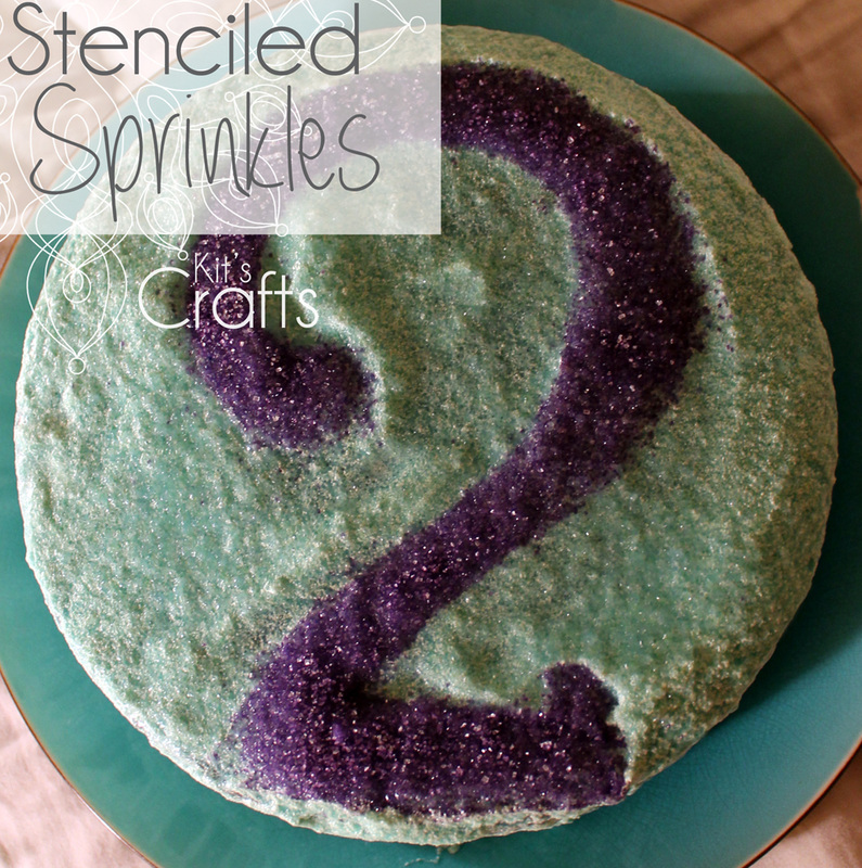 Kit's Crafts - Stenciled Sprinkles