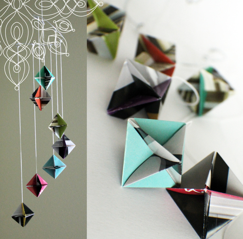 Kit's Crafts - Origami Hanging Mobile
