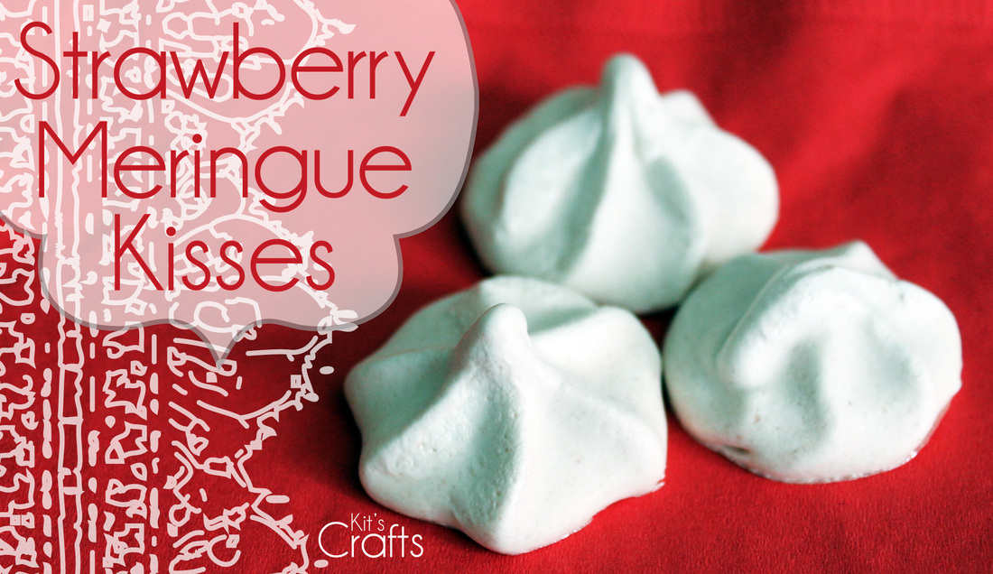 Kit's Crafts - Strawberry Meringue Kisses