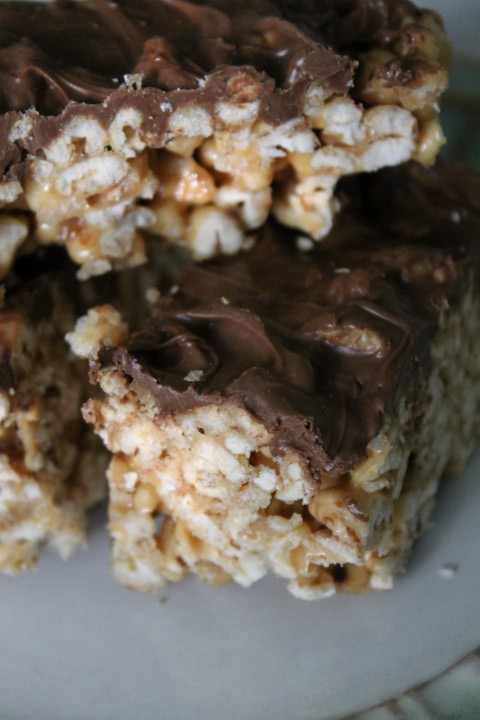 Kit's Crafts - Caramel Puffed Wheat Squares