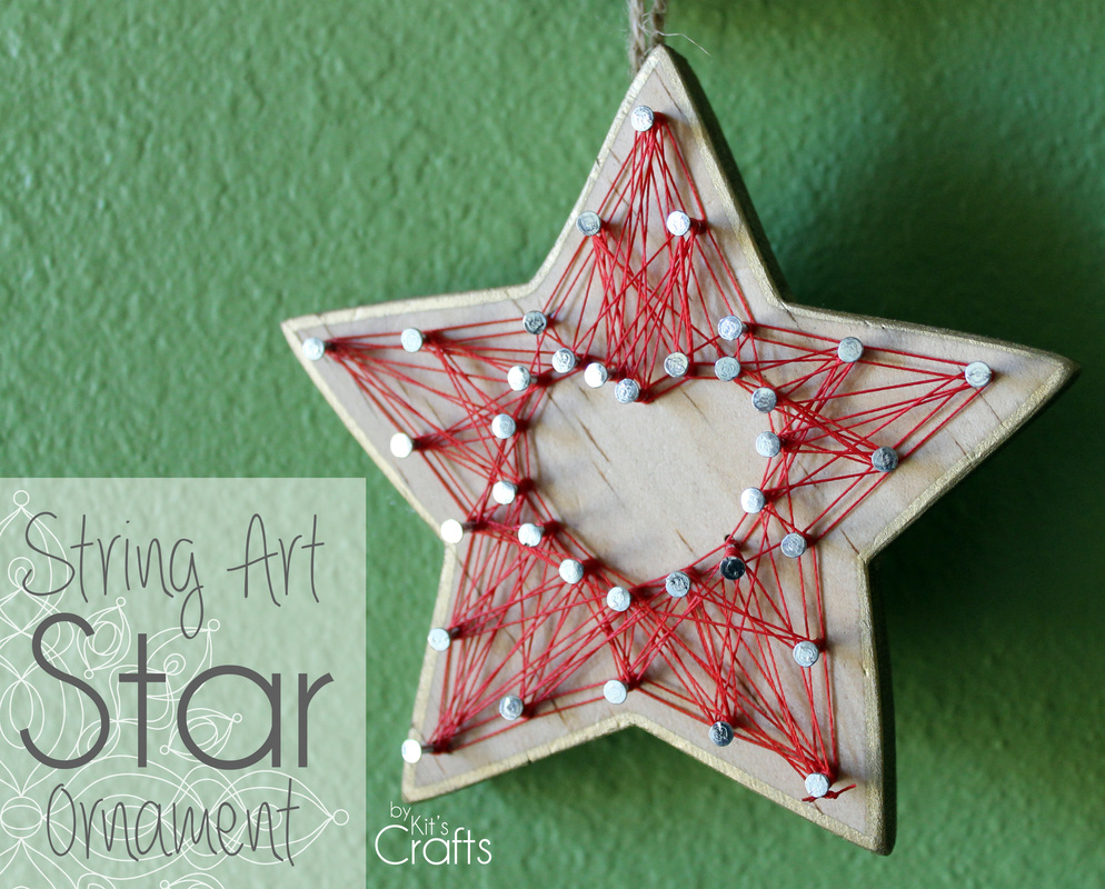 Kit's Crafts - #StringArt Star Ornament