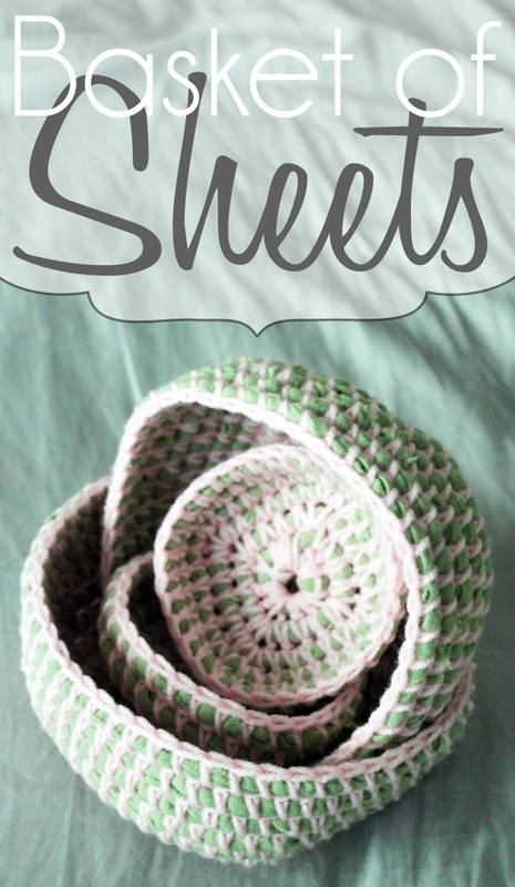 Kit's Crafts - Basket of Sheets #Upcycle