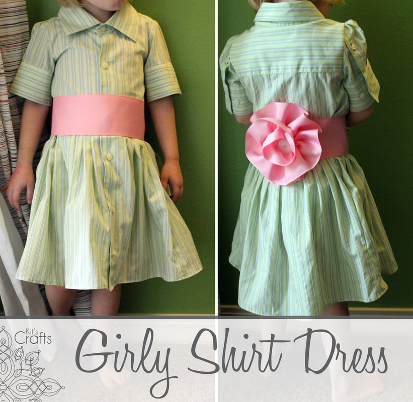 Kit's Crafts - Girly Shirt Dress